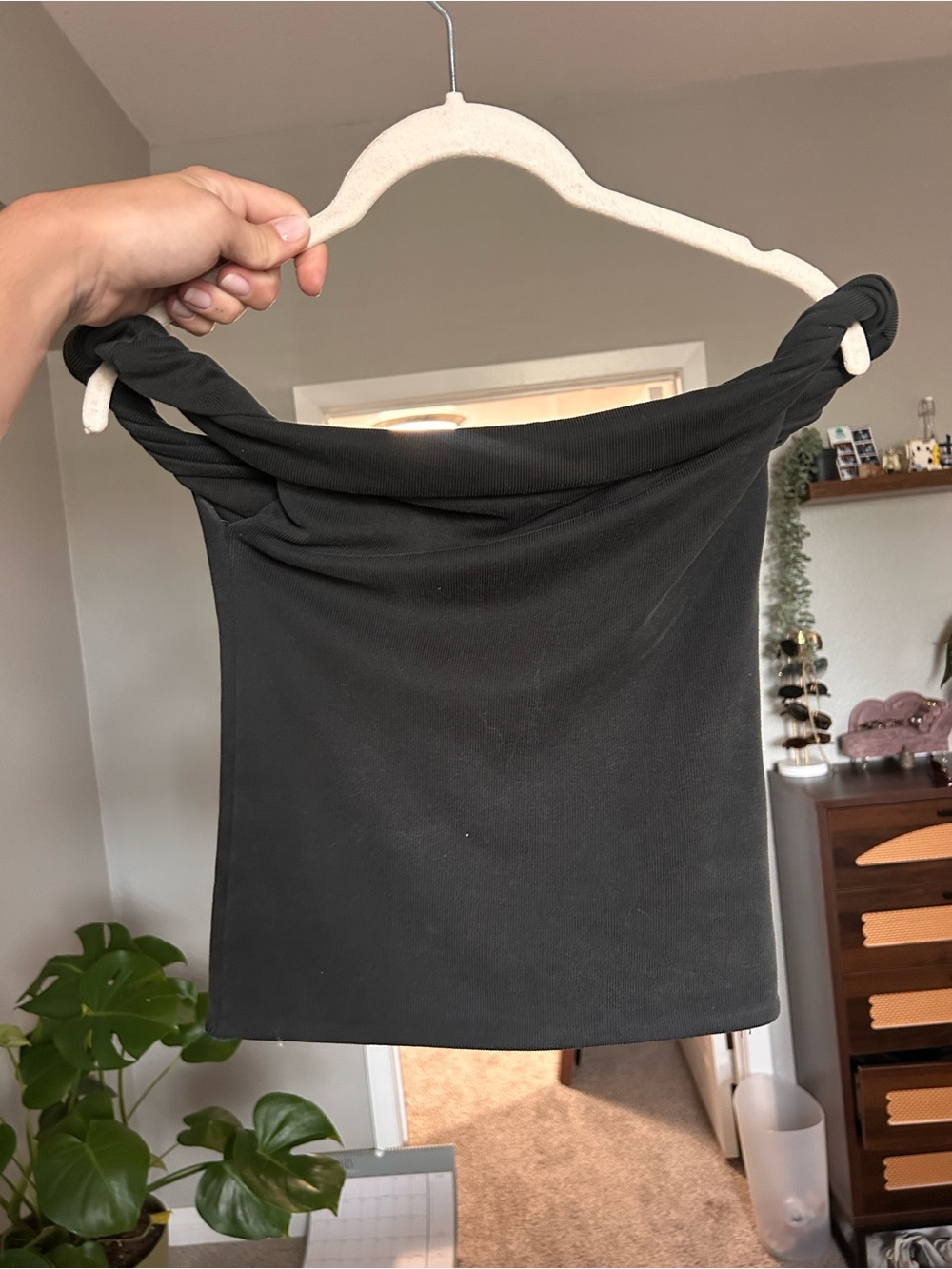 Cotton On Black Off-Shoulder Twist Top